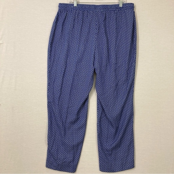 New Charter Club Blue Straight Leg Ultra Soft Comfy Pull-on Pants 1X - Picture 7 of 8